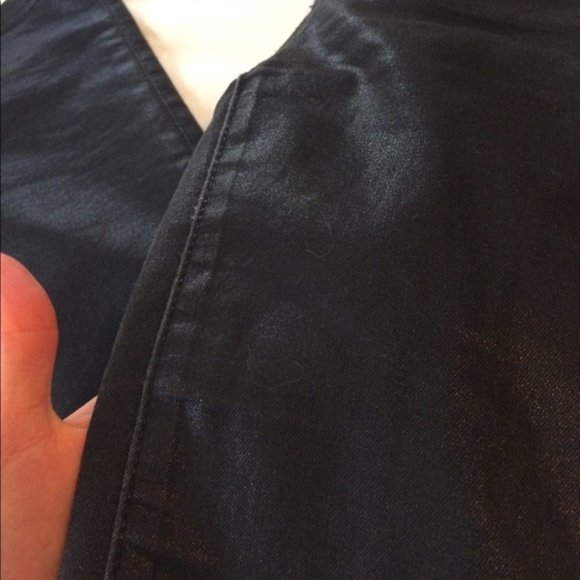 Black Faux Leather Pants - Picture 2 of 3